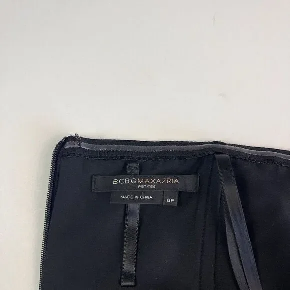 BCBGMaxazria Y2K Silk Maxi Dress size 6P Babydoll Evening Gown Fairy Whimsigoth - Picture 4 of 12